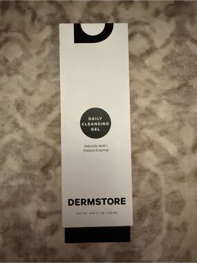 Dermstore Daily Cleansing Gel Salicylic Acid + Papaya Enzymes 4.85 oz NEW